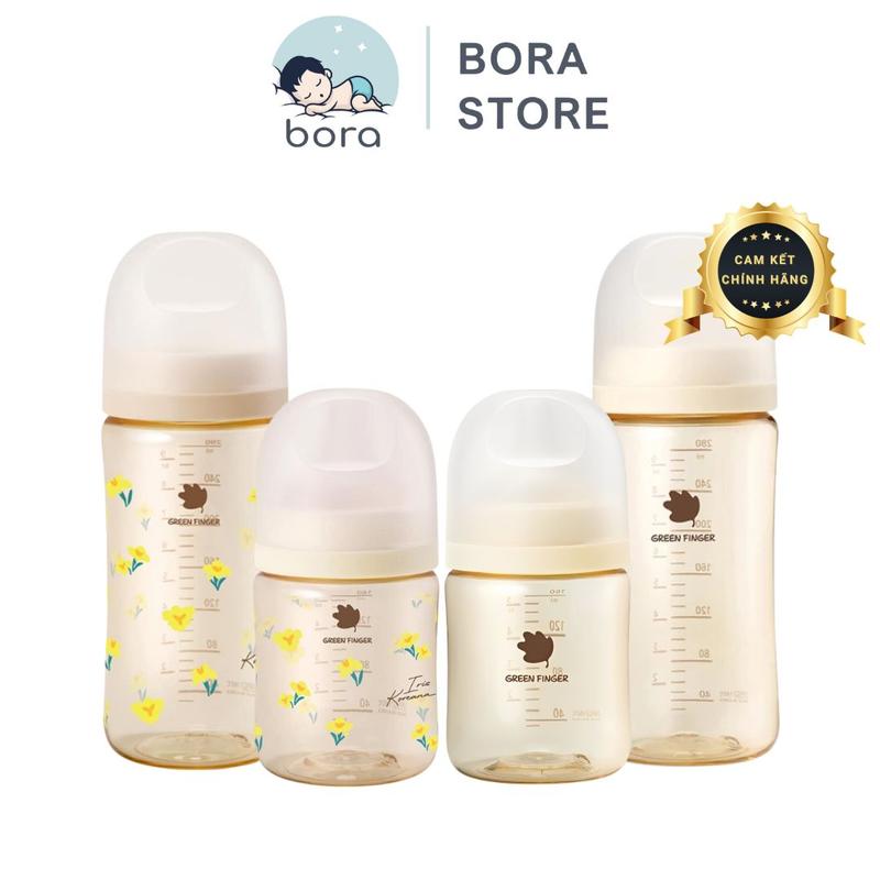 Bình sữa Green Finger Hàn Quốc chính hãng cho bé 160ml/280ml [Được chọn núm S/M/L/LL]