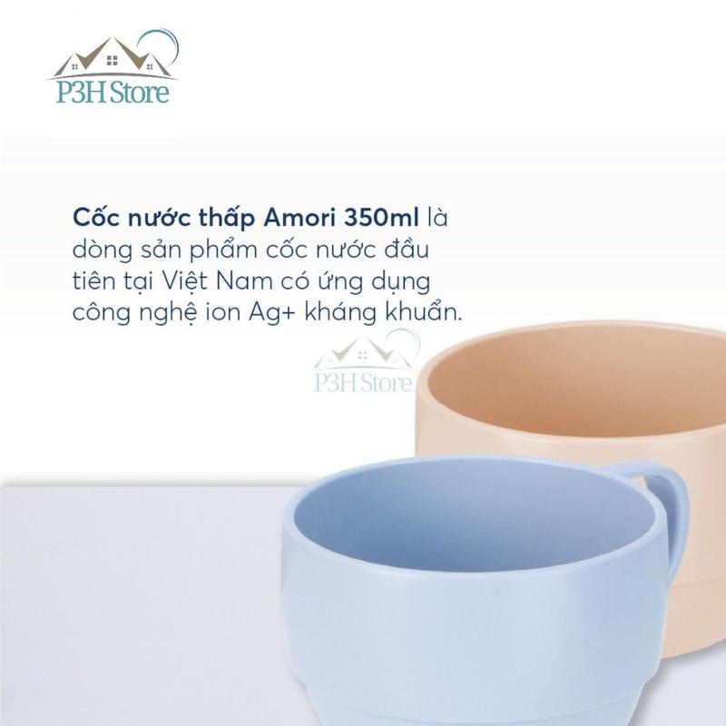 Cốc nước có quai Inochi Amori 350ml nhựa PP, kháng khuẩn, bền đẹp P3H Store 2