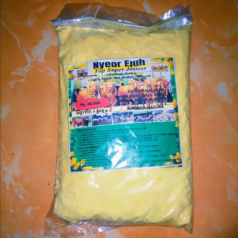 Jamu ternak sapi dan kambing nyeor ejuh, jamu nafsu makan,cepat gemuk,ternak sehat terlaris 1