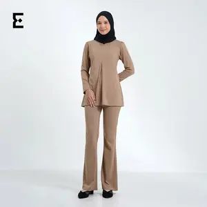 Eraya - Deya Set/Setelan Baju Muslim/Atasan Bawahan Basic Set Wanita - EST017