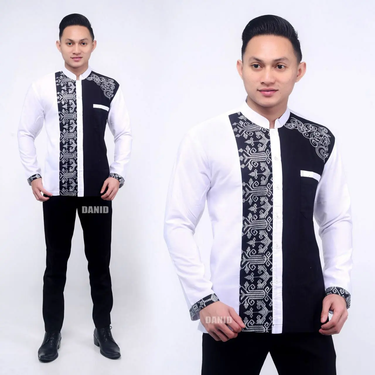 Baju Koko Lengan panjang Dewasa Bordir Baju koko Ukuran M sampe jumbo