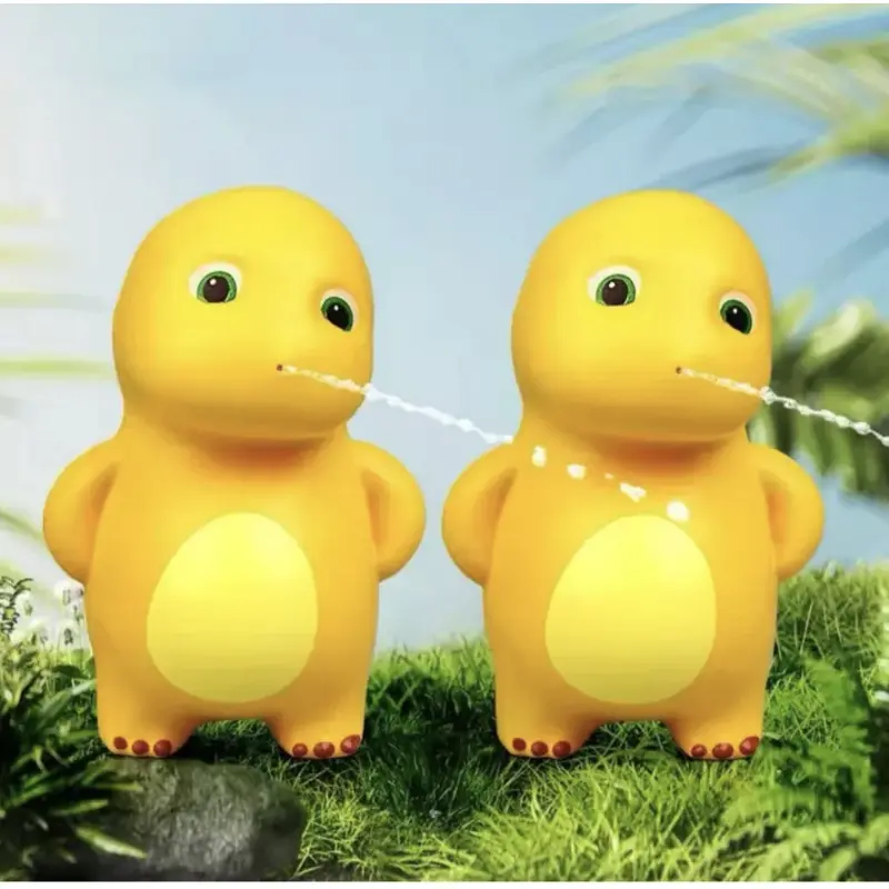 Mainan Dino Kuning Muncrat Air Mainan Semprotan Air Anak Anak Nailong Semprot Air 2