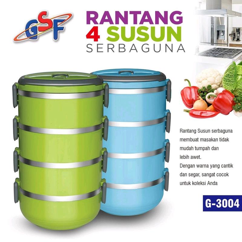 Rantang susun 4 polos 0