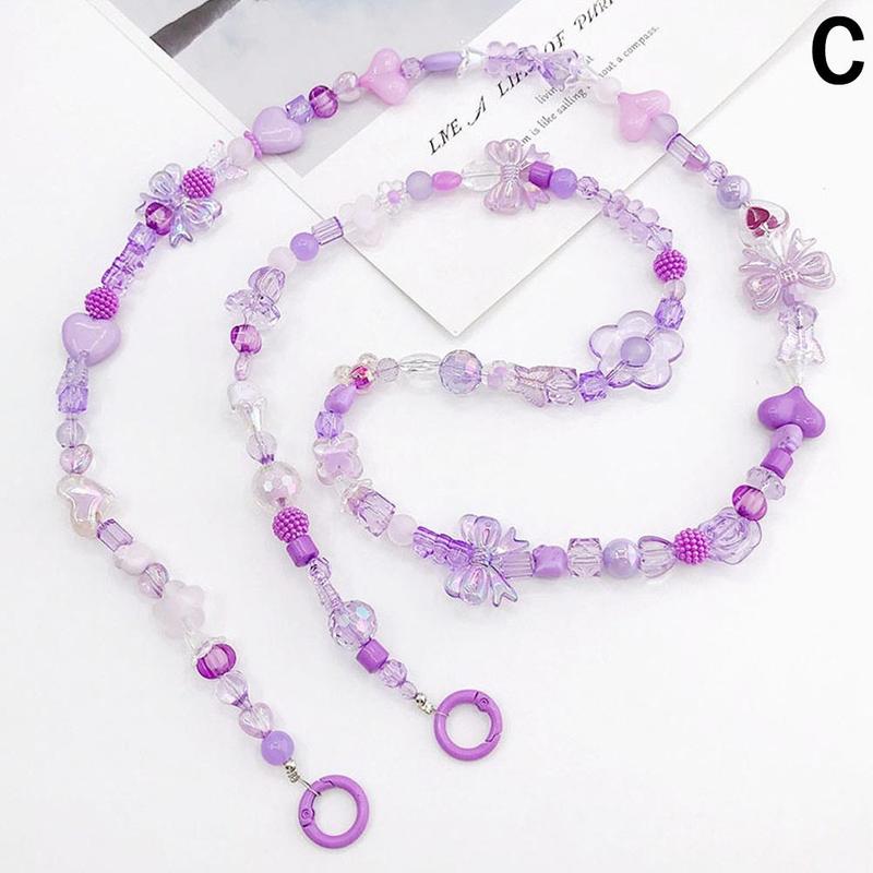 Product Introduction of Dây Chuyền Túi Đeo Chéo, Hạt Mới, Nhiều Ốp Điện Thoại Với Dây Chuyền Đeo Chéo Dọc, Acrylic Đính Cườm K4Q0 30