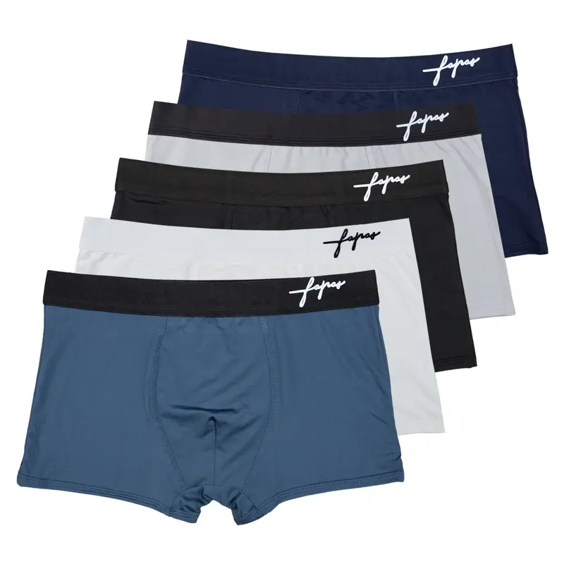 Combo 6 tặng 2 quần sịp nam boxer chữ ký, quần lót nam vải thun lạnh mềm mịn mát, sịp đùi nam Menswear co dãn 4 chiều, Quần Boxer Nam ôm sát body 4