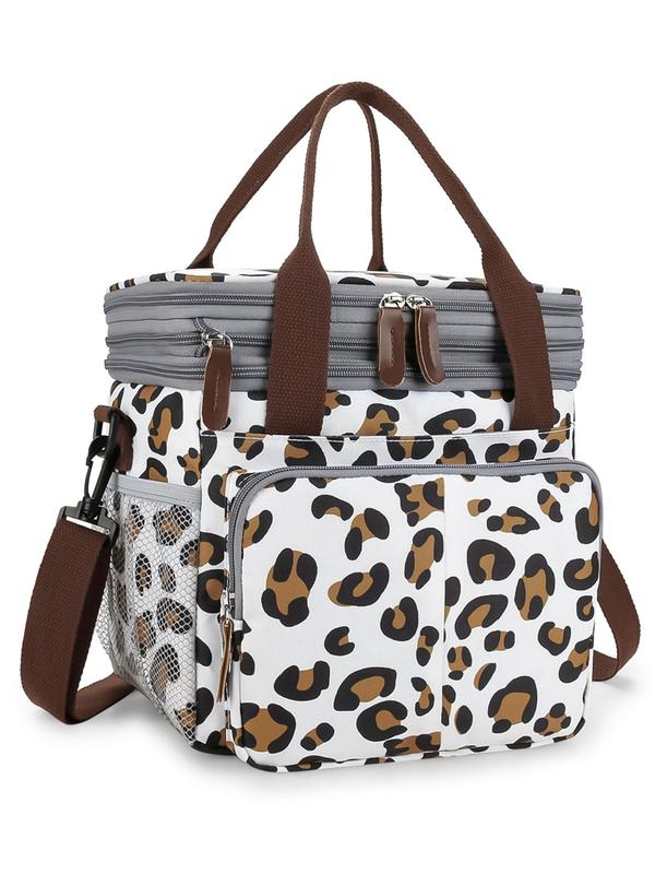 All Over Print Lunch Bag, Large Leakproof Lunch Box Cooler Bag, Multifunctional Lunch Bag for Women & Men, Lunch Box for Outdoor Camping Picnic 5