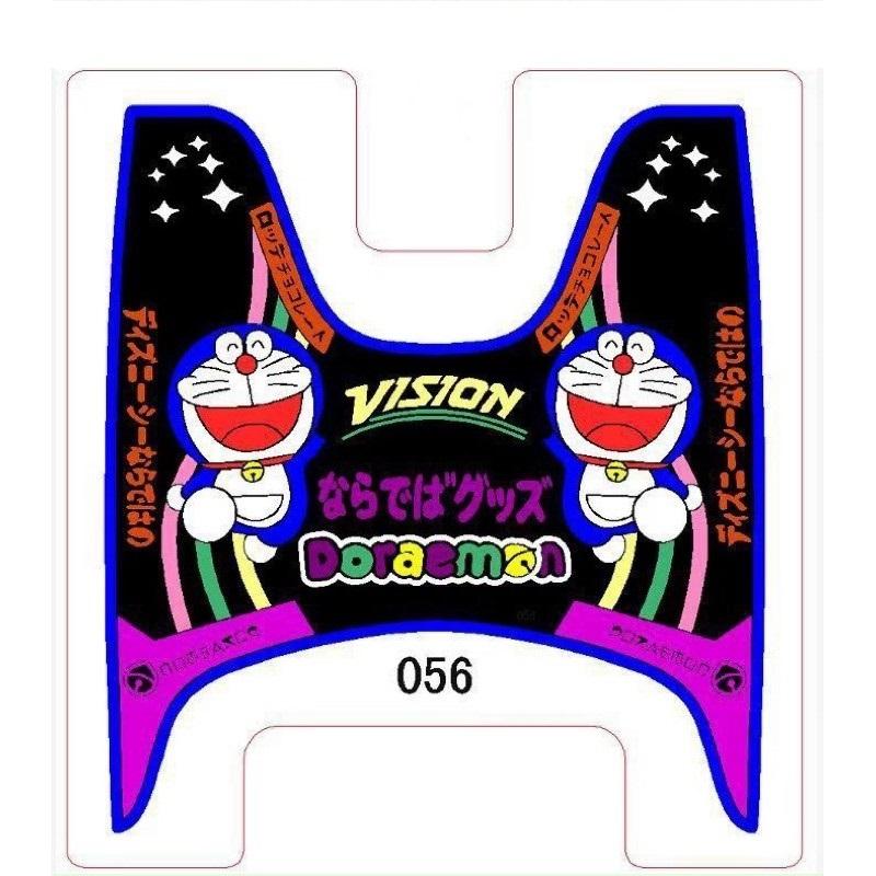 Thảm lót chân cao su xe Vision, Vario, Click hoạt hình Doremon màu sắc ngộ nghỉnh