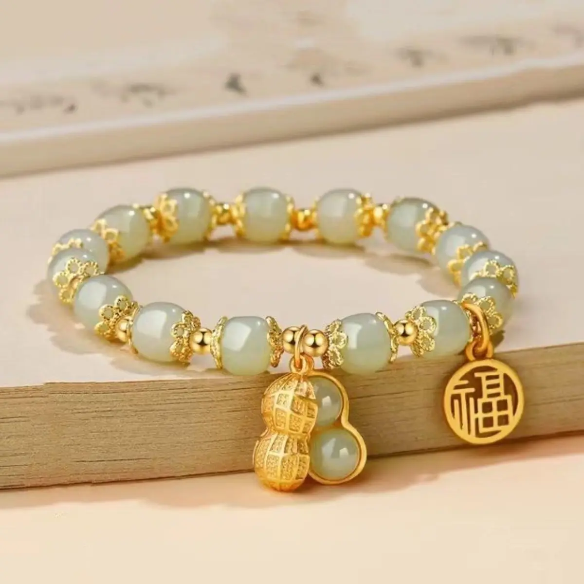 Good Lucky Peanut Bracelet, Female Design, New Bracelet, Valentine's Day Gift for Girlfriend
