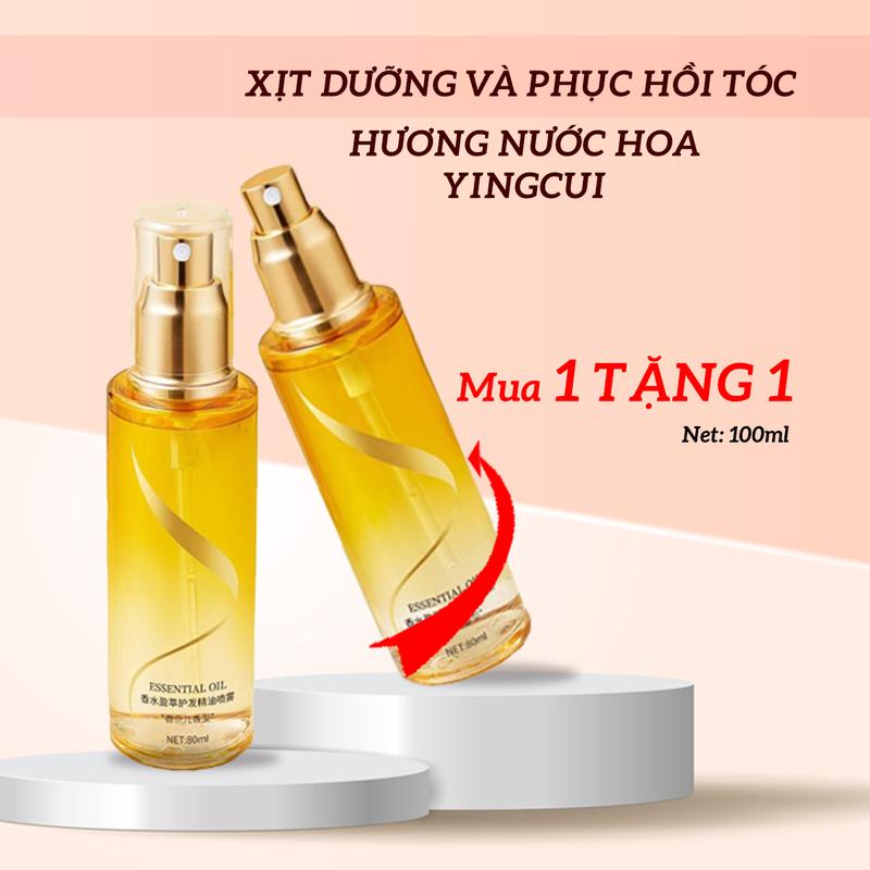 [MUA 1 TẶNG 1] Xịt Dưỡng Và Phục Hồi Tóc Hương Nước Hoa Yingcui 100ml Chăm Sóc Tóc Dưỡng Tóc