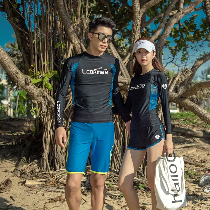Hot Selling Best-Selling Sunscreen Diving Suit Couple Diving Suit Long-Sleeved Swimsuit Dive Skin Guard Jellyfish Suit Surfing Suit Men's and Women's Quick-Drying Sunscreen Clothing Womenswear Overalls