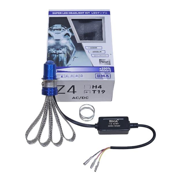 Đèn Pha Bi Cầu Z4 BMA - 40W 12V AC DC Chân Bóng M5 Dream, Wave Nhỏ , Future 1 ... Cos Vàng Pha Trắng - Bảo Hành 24 Tháng Đèn LED Xe Máy Xi Nhan