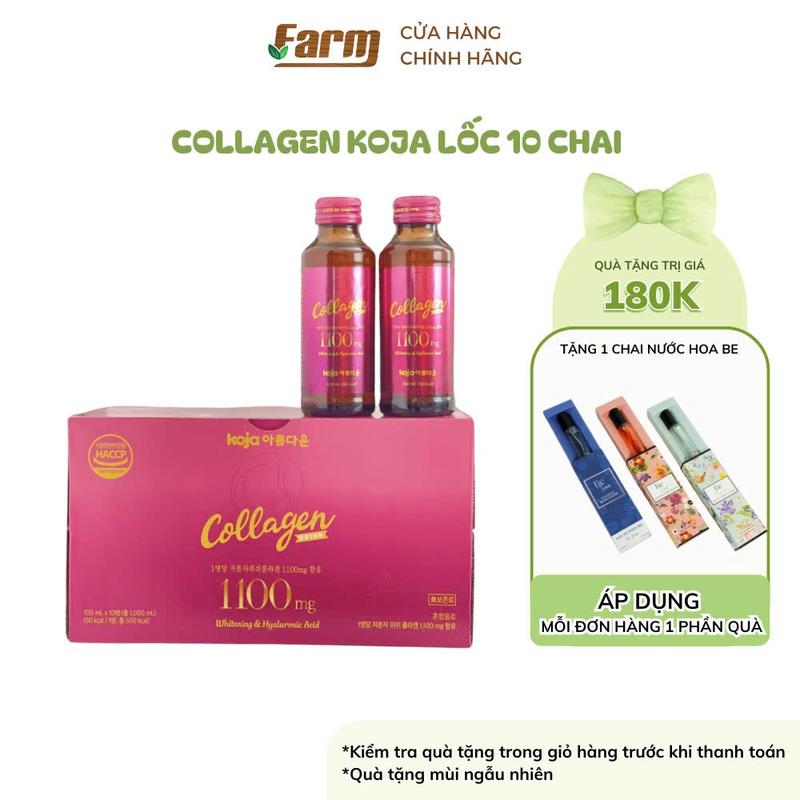 Nước Uống Collagen 1100mg Koja Beauty Hàn Quốc 10 chai x 100ml