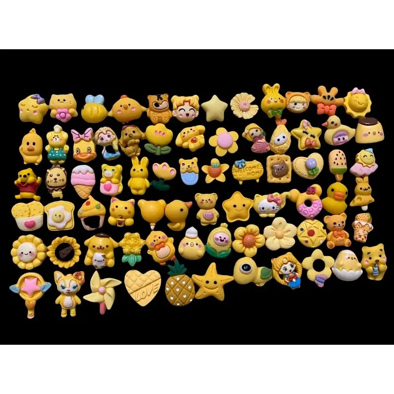 Combo Set 10-15-20 charm,sticker 3D theo màu sắc gắn dép sục,dép cá sấu siêu xinh!! 1