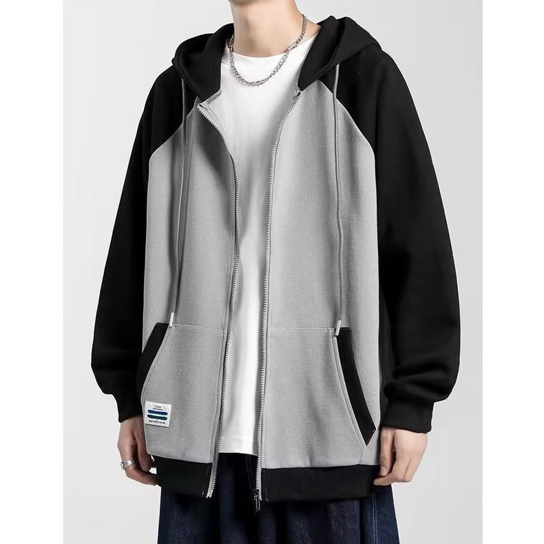 Hoodie Jumbo Bigsize Polos  Jaket Jumper Regelan Fleece Korean Style Wanita Pria Oversize 6XL 5XL 4XL 3XL 2XL XL L M S Sweater Zipper 1