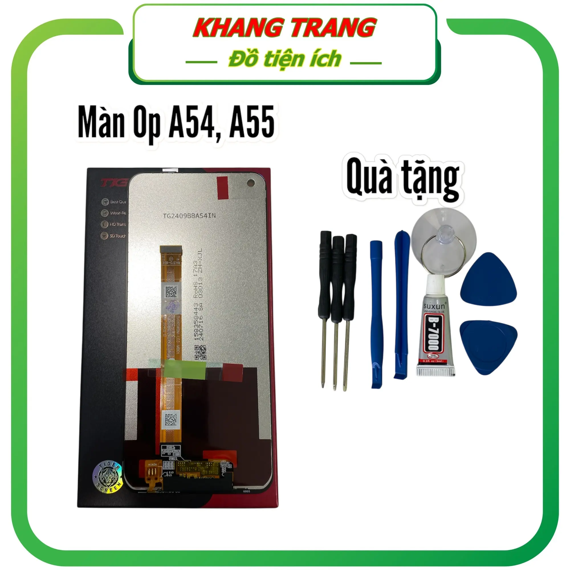 Màn hình ĐT OP A54/ A55 độ sáng cao cảm ứng mượt ổn định tặng kèm bộ to vit mini và keo dán đa năng khangtrang Phụ Kiện Kem Củ Loa