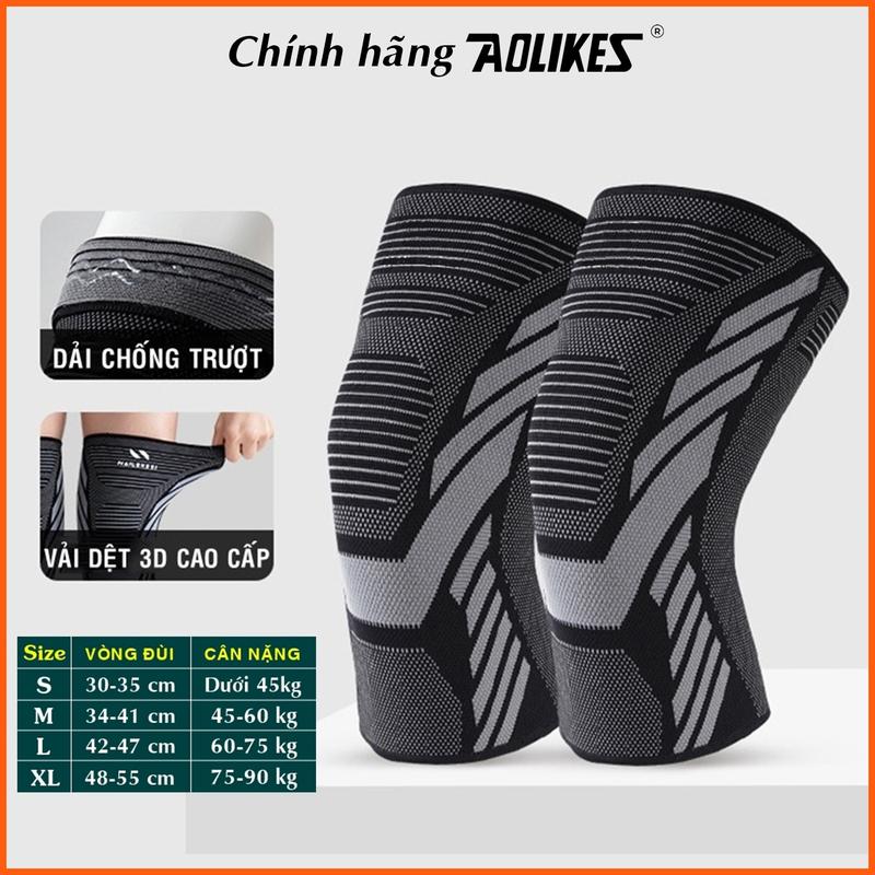 Bó Gối Aolikes Chính Hãng Bảo Vệ Đầu Gối Thể Thao Nam Nữ Bóng Chuyền Chạy Bộ Tập Gym Pickleball Yoga