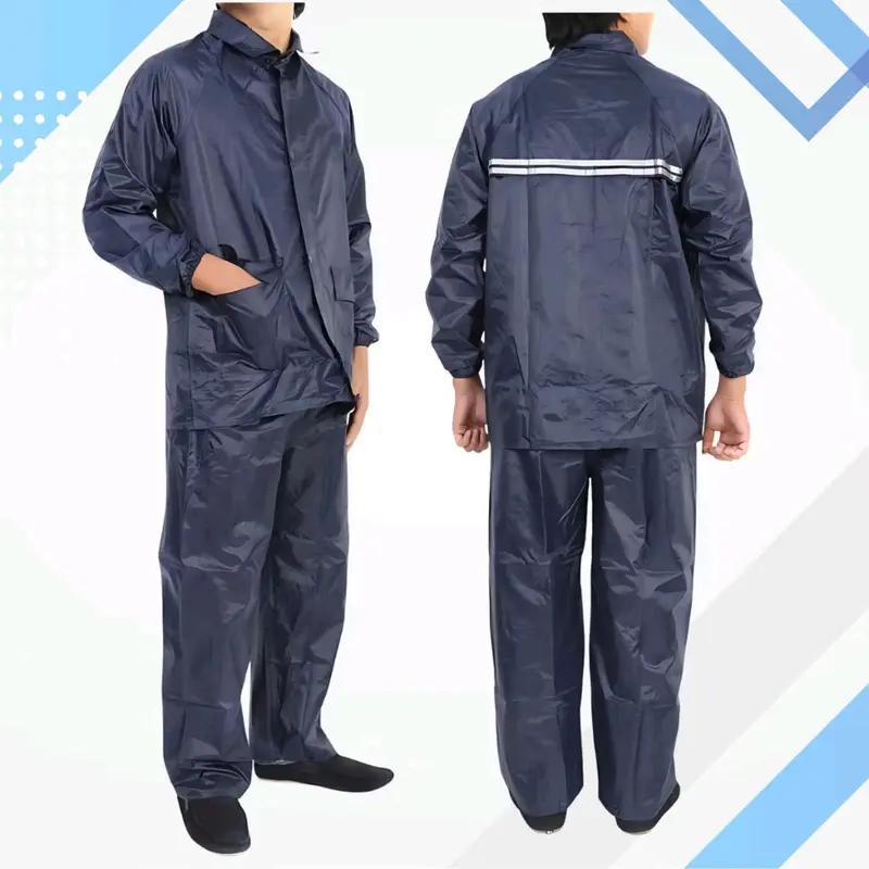 Áo Mưa Bộ Vải Dù Cao Cấp Có Phản Quang Chống Thấm Cực Tốt. 2