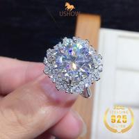 Gambar USHOW Platinum 5 Karat Berlian Penuh Delapan Hati Dan Delapan Panah PT950 Cincin Terbuka Penjualan Panas Wanita - [5 karat], Dapat disesuaikan dari USHOW Kab. Gresik 2 Tokopedia