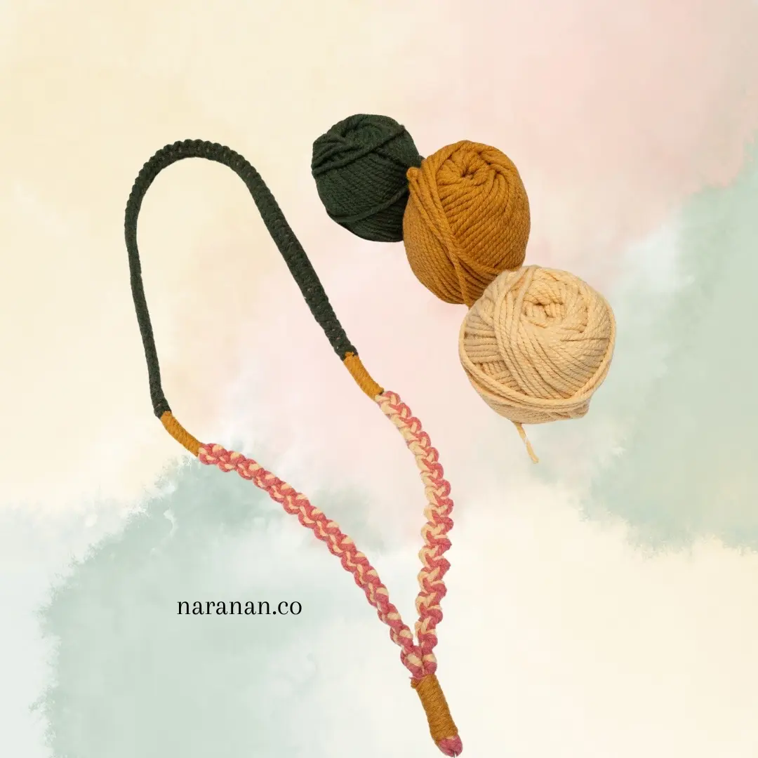 Lanyard ID Card Macrame Handmade Office