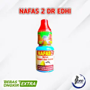NAFAS 2 DR EDHI Obat Burung Pernafasan Kronis Serak Macet Bunyi Nafas Mengobati Asma & Batuk Cocok Kenari & Ocehan
