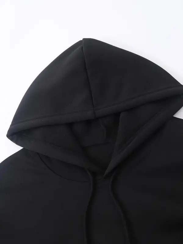 Men's Rose & Skull Print Drop Shoulder Hoodie, Fashion Casual Regular Fit Drawstring Pocket Hooded Sweatshirt for Daily Holiday Outdoor Wear, Men Clothes for Fall & Winter Valentine's Day, gift 3