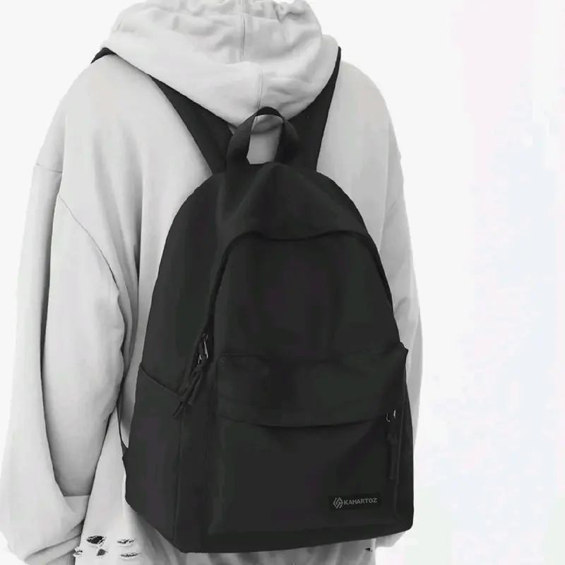 Kahartoz Tas Ransel Sekolah Canvas Muat Laptop 15 Inci Tas Punggung Laptop 2
