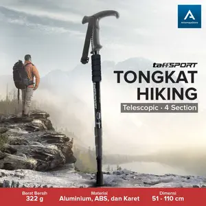 trekking pole lipat tongkat hiking telescopic
