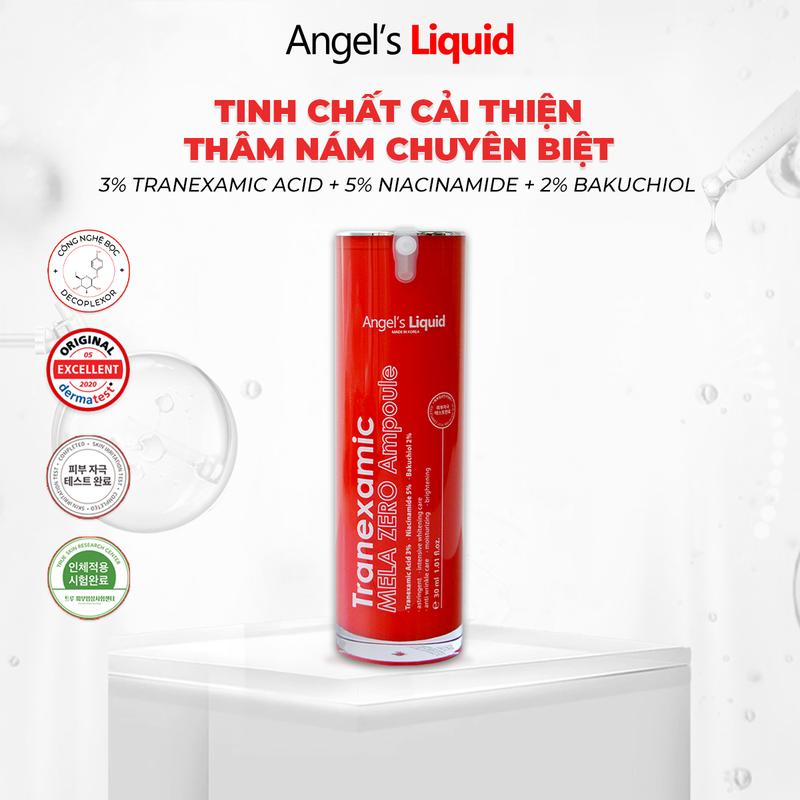 [LIVE] Tinh Chất Cải Thiện Thâm Nám Chuyên Biệt Angel's Liquid Tranexamic Mela Zero Ampoule 30ml (ĐỎ)