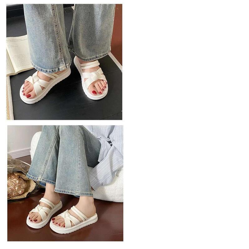 Product Introduction of New Fashionable Versatile Women's Slippers Summer Outer Wear Thick Bottom Anti-Slip PVC Slip-On Sandals From China mary  janes  shoes mules 12