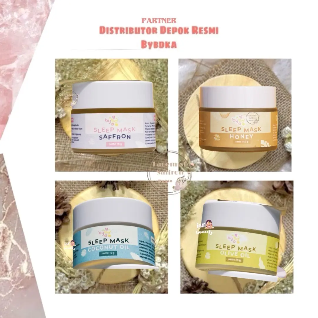 SLEEPING MASK BYBDKA SLEEPMASK BYBDKA SAFFRON L,ZAITUN,HONEY,COCONUT ...