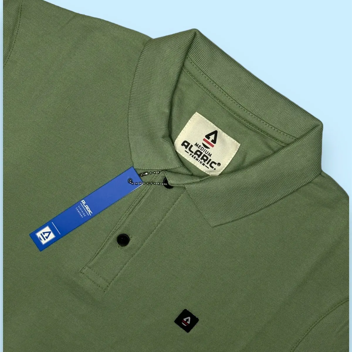 Kaos kerah polo alaric original/kerah pria dewasa premium alaric/Baju kerah pria dewasa branded limited edition Katun Baju Distro Abu