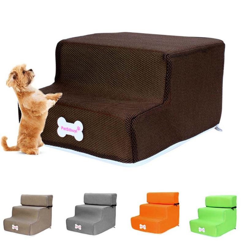 Multicolor Durable For Small Dog Cat Puppy Climbing Anti-slip Dogs Bed Stairs Pet Ramp Ladder Pet Supplies Dog House 1