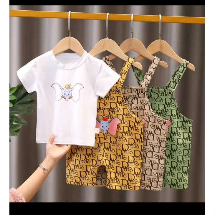 setelan overall diorr  / setelan kodok branded 3R size 0-4 tahun