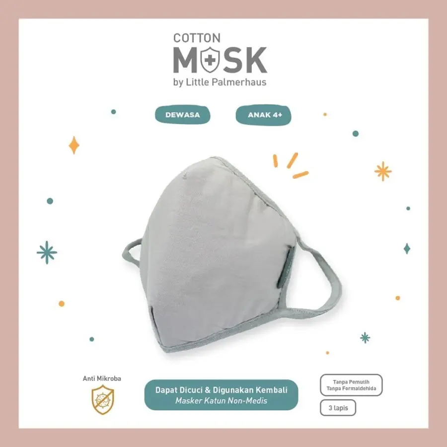 COTTON MASK BY LITTLE PALMERHAUS Masker Kain