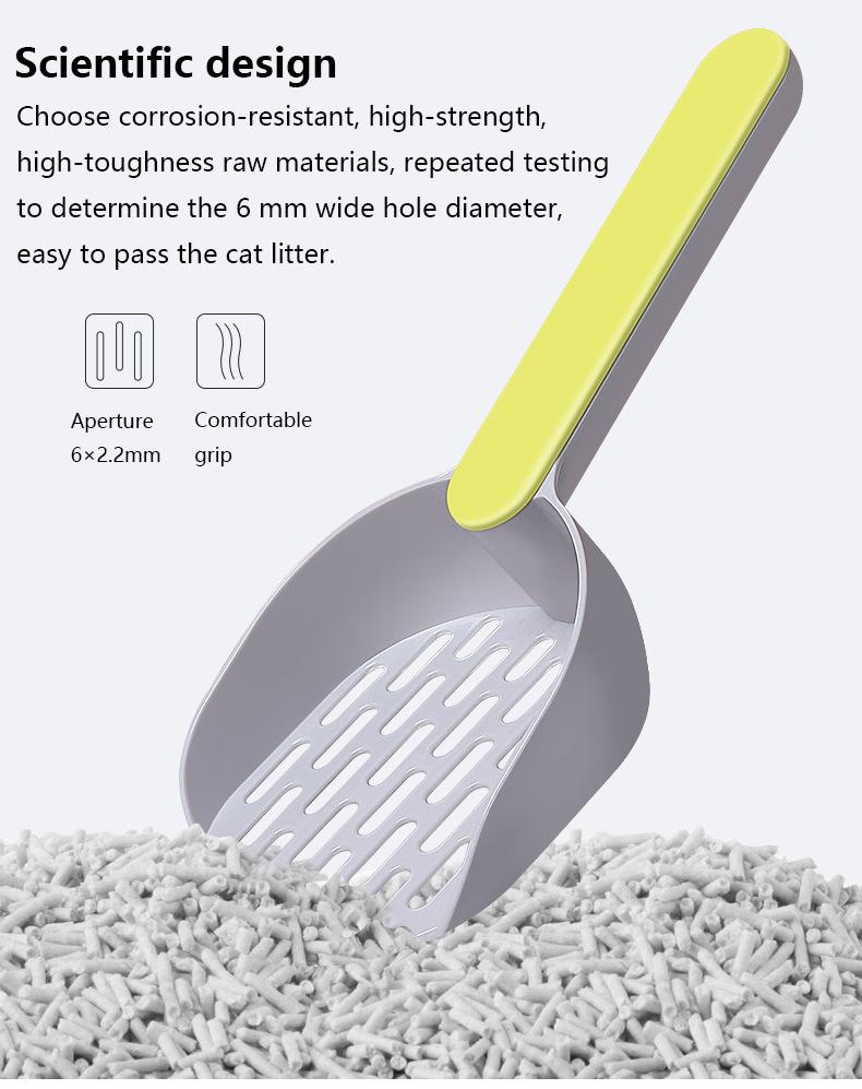 Product Introduction of Cat Litter Scoop Plastic Cat Litter Shovel With Base Self Cleaning Cat Litter Box Shovel Kitten Toilet Clean Tools Cat Supplies 5