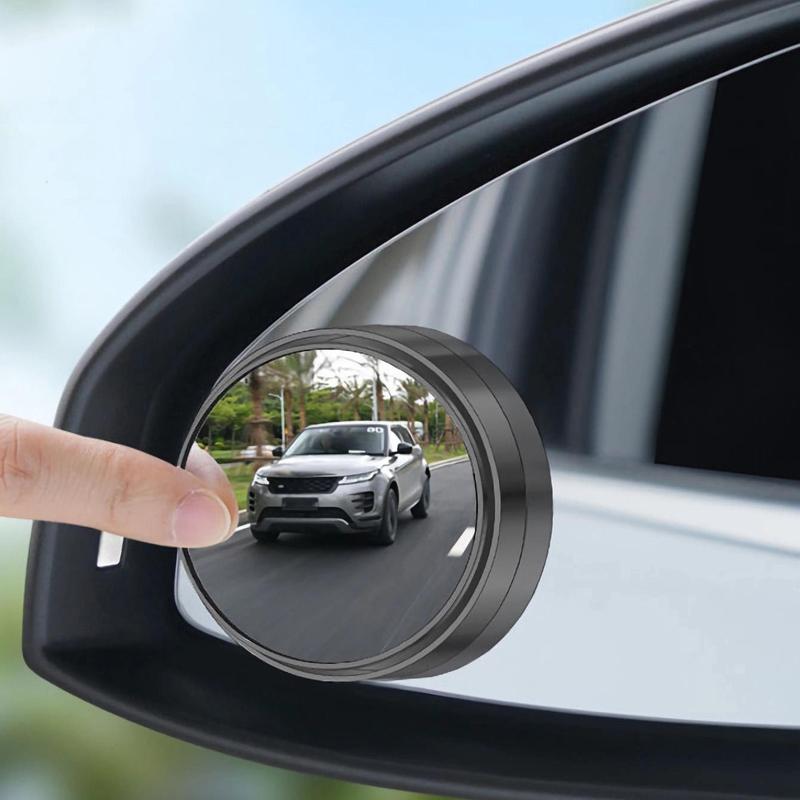 Car Rearview Mirror, Round Car Rear View Mirror, 360° Rotatable Car Rear View Mirror, Car Exterior Accessories, Automotive, Vehicle 6