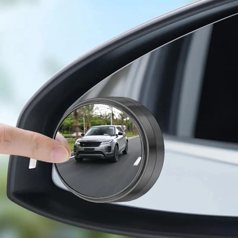Car Rearview Mirror, Round Car Rear View Mirror, 360° Rotatable Car Rear View Mirror, Car Exterior Accessories, Automotive, Vehicle 7