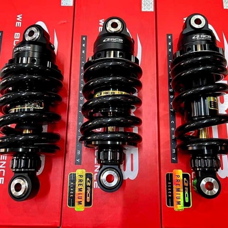 Phuộc RCB mẫu S2 đen ty vàng(cây) - phuộc S2 ex150 ex155 winner winnerX sonic ex135 ex2010 raider satria - có tăng chỉnh - phụ kiện thay thế nhún sau Phụ Tùng