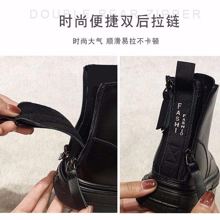 Bốt Nữ, Phong Cách Anh Quốc, Bộ Sưu Tập Thu Đông, Bốt Đi Xe Máy, Dễ Phối Đồ, Bốt Ngắn, Phần Lưng Có Khóa Kéo, Bốt Đi Tuyết, Lót Lông Cừu, Hàng Mới Về Năm 2024 Shoes GiàY 6