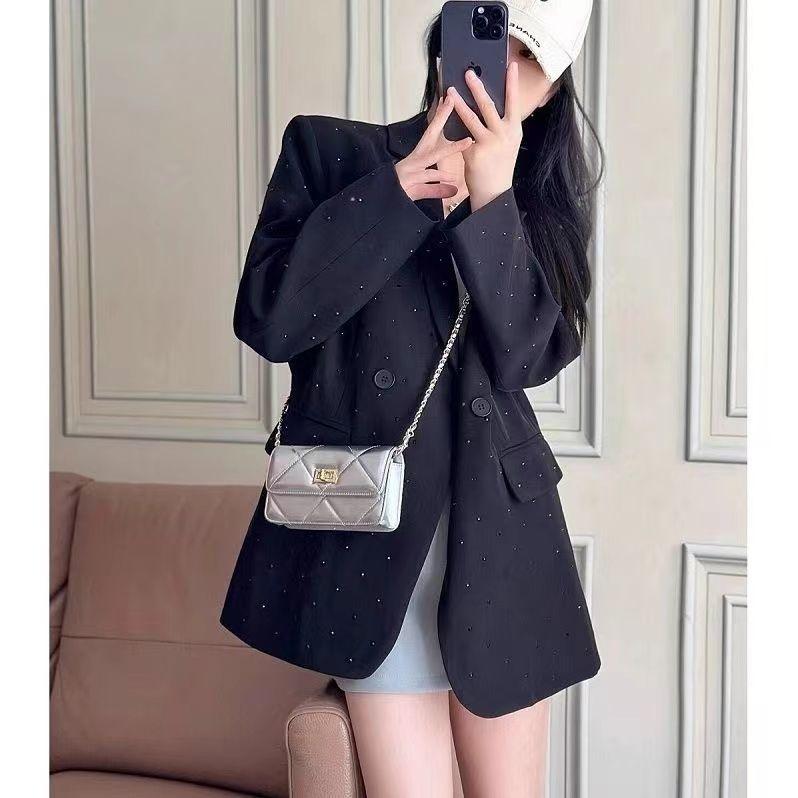 Túi Đựng Điện Thoại Di Động Túi Dây Xích Cườm Cao Cấp Độc Đáo Phong Cách Cổ Điển Thời Trang Mới 2024 Cho Nữ, Túi Messenger Đeo Vai, Thích Hợp Sử Dụng Hàng Ngày 1