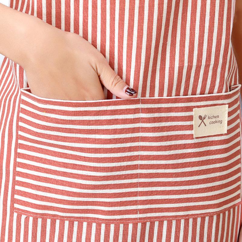 Product Introduction of Kitchen Apron Oil-proof Striped Japanese Aprons For Restaurant Work Chef Waiter Adjustable Size Household Kitchen Accessories Cleaning Cooking Baking Apron 20