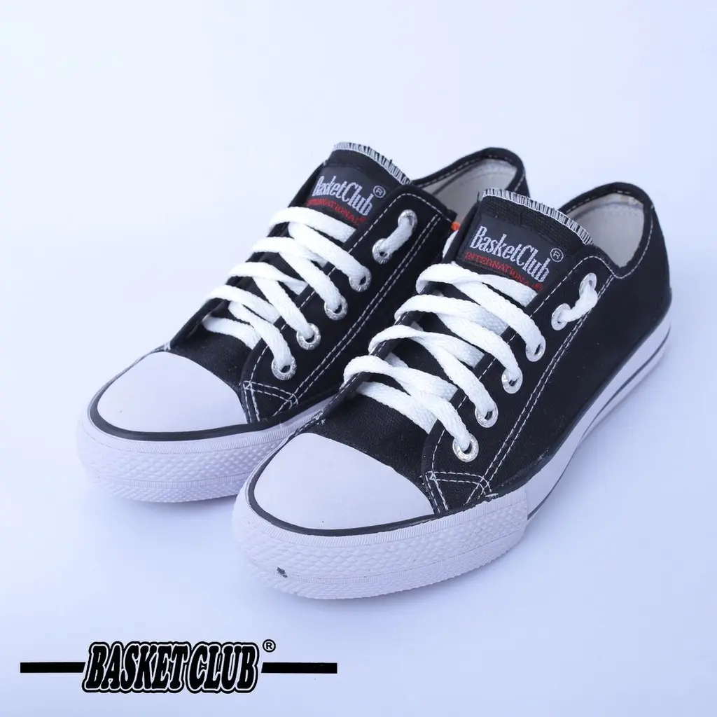 Sepatu Sekolah Anak (SD)(SMP) New Basket Club 527 Model Pendek (LC) Resleting Original Fashion