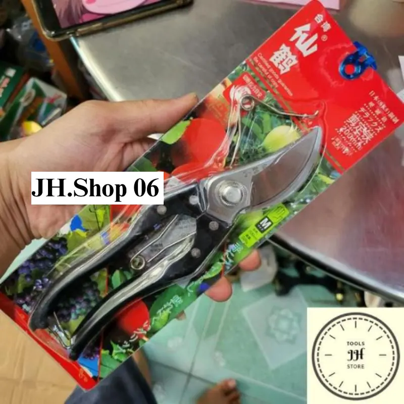 kéo cắt cành cây vẩy cá đen V9 lò xo chữ V (tặng kèm 1 lò xo phụ) 0