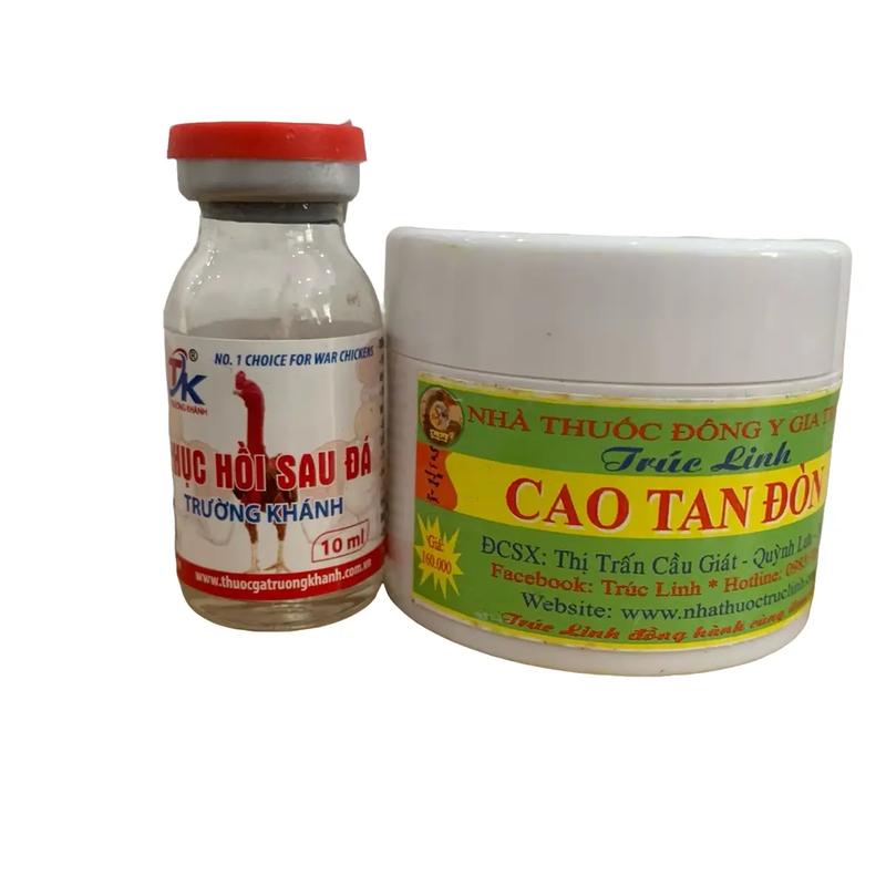  Com bo phục hồi cho gà sau khi đi vần về gồm phục hồi và cao tan đòn 