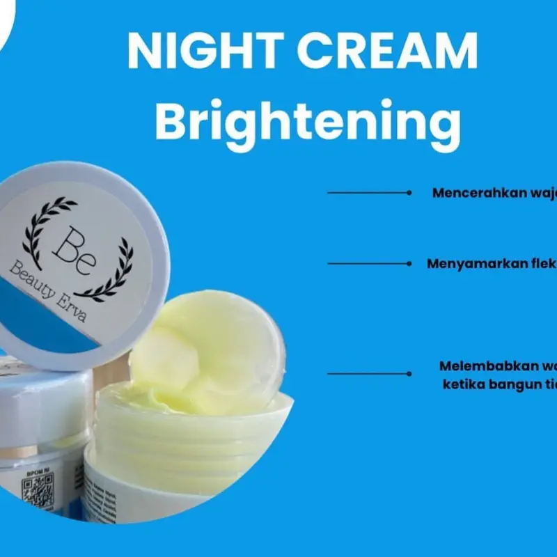 BE Skin Night Cream Glowing Mantul 0