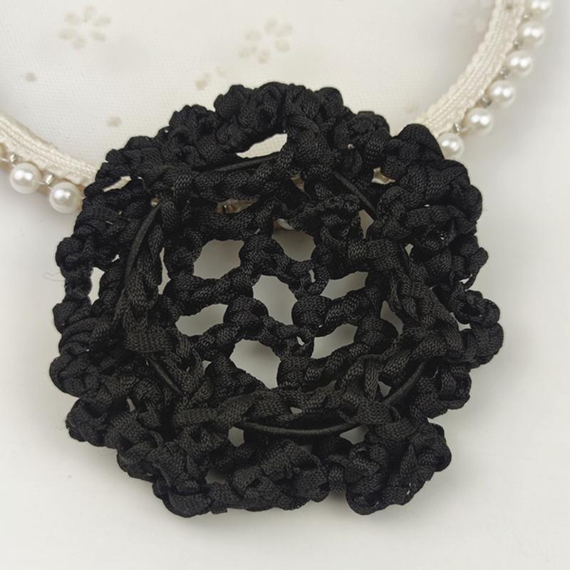 Ayixdiou Full-Cap Style Hairnet Thick Mesh Design High-Elastic Hair Net Secure Fit Non-slip Hairnet Hair Accessories 1