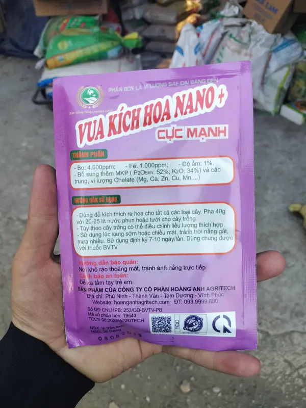 Vua kích hoa nano Cục mạnh tạo mầm hoa , mập nụ , mập cành , ra hoa đồng đều 5