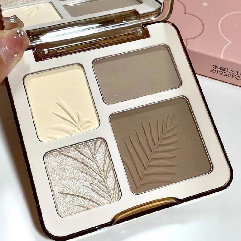 Product Introduction of Bảng Phấn Bắt Sáng Tạo Khối 3D Bảng Phấn Trang Điểm Makeup Highlight Phấn Khối 4 Màu Lâu Trôi Chống Thấm Nước DANA 20