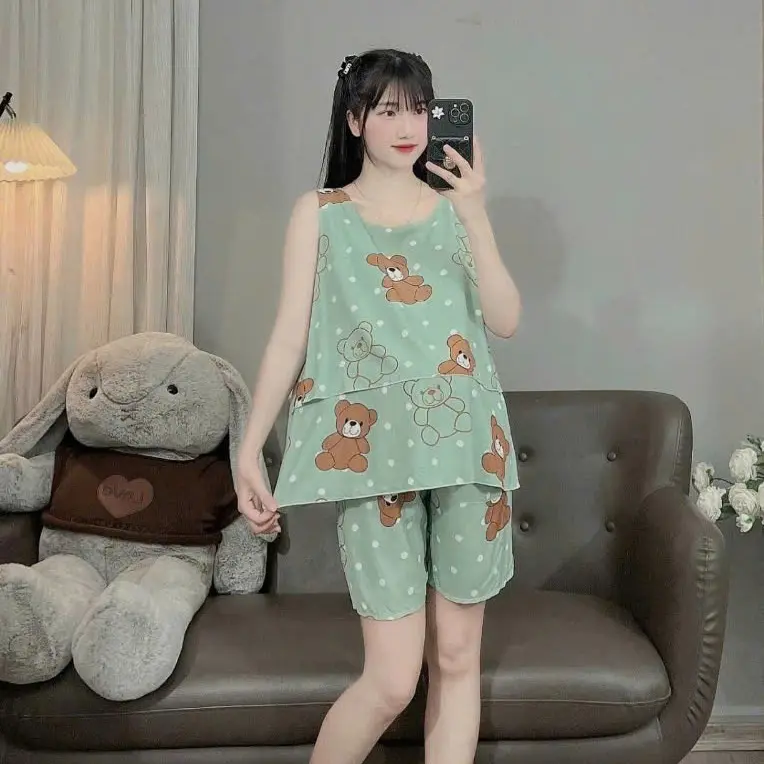 (Đủ size từ 45-100kg) Bộ đồ bầu và sau sinh bigsize chất lanh lụa,Dáng đùi không khoá cực xinh