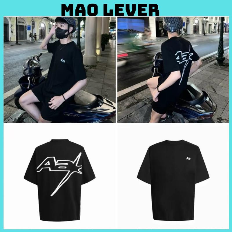  ÁO PHÔNG NAM IN CHỮ AA TRƯỚC NGỰC CHẤT COTTON CHO BOY PHỐ Q:88 